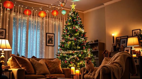 Décorations lumineuses pour les animaux : créez une magie de Noël