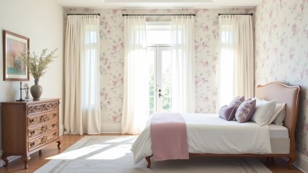 Des idées de papier peint pour une chambre de fille élégante